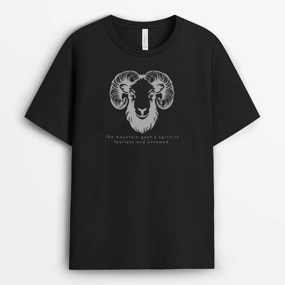 The Mountain Goats Spirit Is Fearless And Untamed Shawxgap T-Shirt - Black